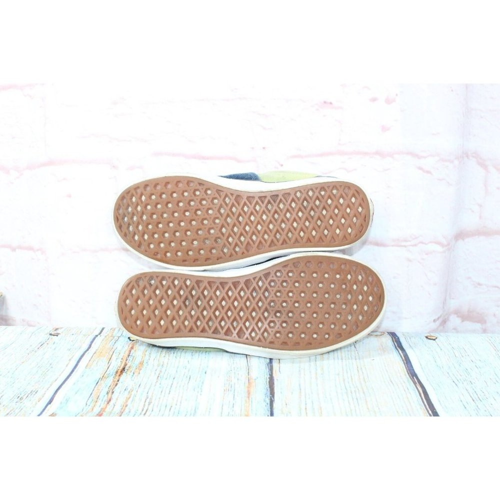 Vans Blue Green Suede Fabric Low Top Skateboarding Sneakers Shoes Size M 6.5 L 8 - Picture 9 of 9